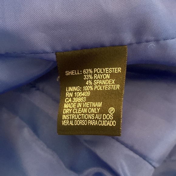 Tahari ASL Royal Blue Cropped Blazer - Picture 7 of 8